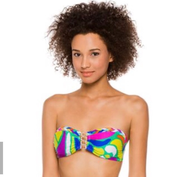 NWT Trina Turk Tropicalia Bikini Bandeau Top - Picture 1 of 5